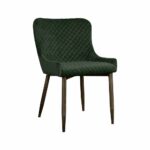 Tower Living Eetkamerstoel 'Oledo' Velvet - Buvel 78 Green