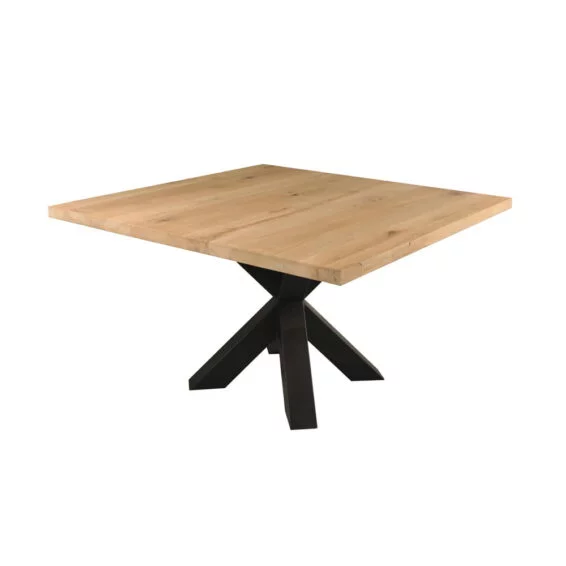 Eiken Eettafel Rustiek Vierkant