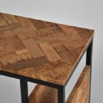 LABEL51 Laptoptafel Shift Rough Mangohout 50x35x62 cm Detail