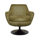 Fauteuil Azura - Eco Leer Bull 59 Moss - Vooraanzicht