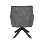 Fauteuil Tino Stof Adore Darkgrey 68 Achteraanzicht