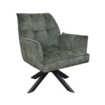 Fauteuil Tino Stof Adore Hunter 156 Vooraanzicht schuin