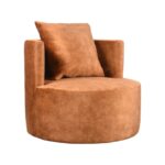 LABEL51 - Fauteuil_Evy_90cm_Rust_Velours_Perspectief