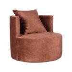 LABEL51 - Fauteuil_Evy_90cm_Rust_Velours_Perspectief_1