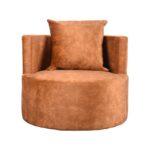 LABEL51 - Fauteuil_Evy_90cm_Rust_Velours_Voorkant