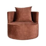 LABEL51 - Fauteuil_Evy_90cm_Rust_Velours_Voorkant_1