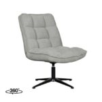 LABEL51 - Draaifauteuil Vince 63x74x91 Cm Stone Elite