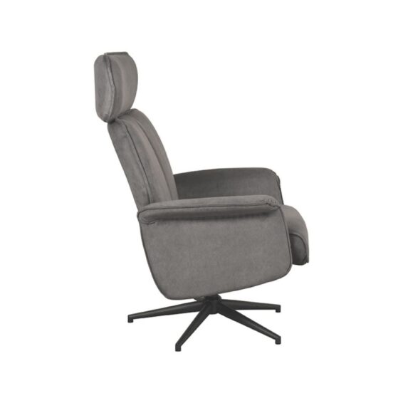 LABEL51 - Relaxfauteuil_Verdal_77x79x109_cm_Antraciet_Cosmo_Zijkant_v2