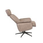 LABEL51 - Relaxfauteuil_Verdal_77x79x109_cm_Taupe_Micro_Suede_Zijkant2_v2