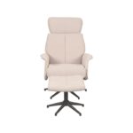 LABEL51 - Relaxfauteuil_Verdal_Hocker_77x79x109_cm_Naturel_Touch_Voorkant_v2