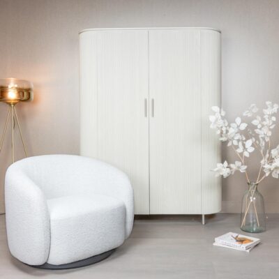 Tower Living Fauteuil Belfast - Stof Copenhagen 900 Light Ivory