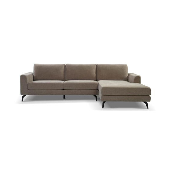 Loungebank Highlands 2,5 Zits Stof Nature 450 Grey Beige Rechts