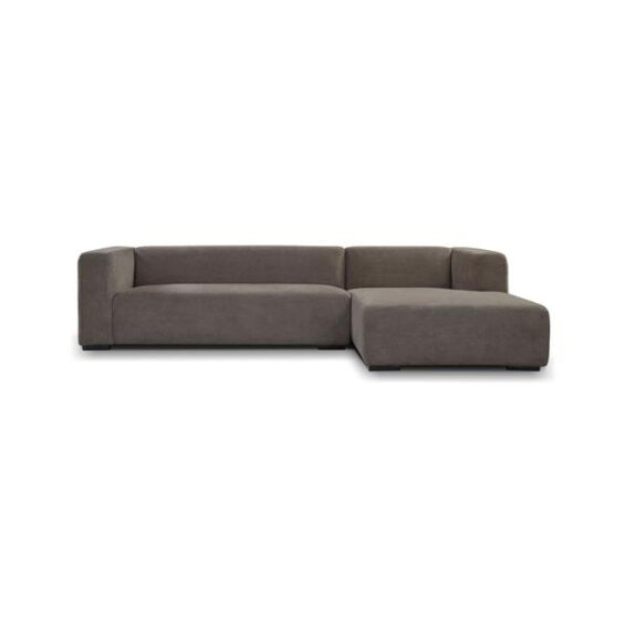 Tower Living Loungebank Glasgow 2,5 Zits Stof Enjoy 456 Iron Grey Rechts