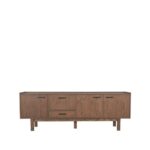 LABEL51 - Dressoir_Cali_220x45x77cm_Smoked_Voorkant