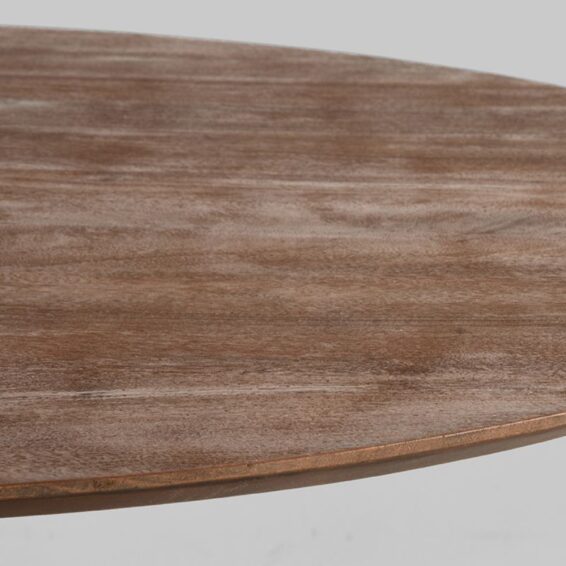 LABEL51 - Eettafel_Otto_Espresso_Mangohout_130x130x75_Cm_Detail1