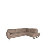 LABEL51 Hoekbank Allure Rechts 276x98x205 Cm Taupe Micro Suede Perspectief