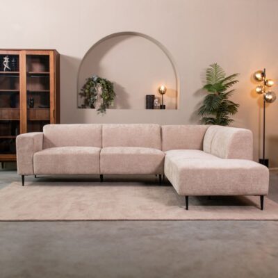 LABEL51 Loungebank Ottoman Eden Rechts Stof Naturel Elite Sfeerfoto