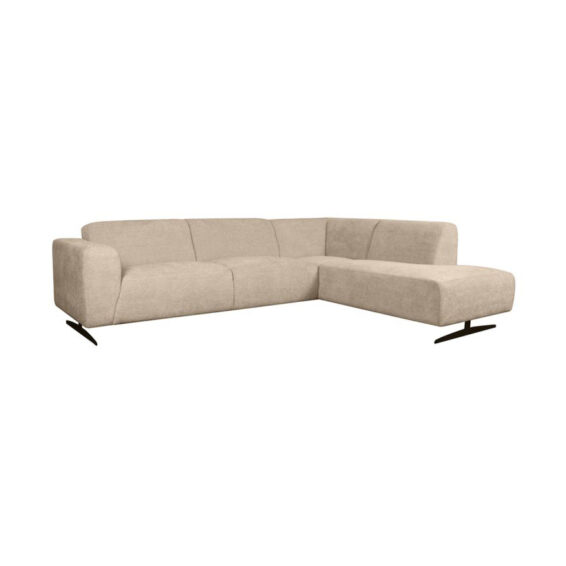 LABEL51 Loungebank Ottoman Rodano Rechts Stof Clay Elite