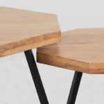 LABEL51 - Salontafel_Set_Figure_70x70x40_Cm_Rough_Mangohout_Detail