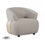 Label51 Draaifauteuil Valenza 83x79x73 Cm Naturel Touch Natutel Eiken Perspectief 360