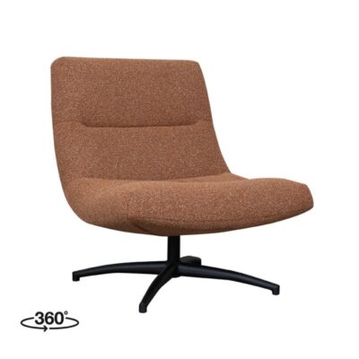 LABEL51 Draaifauteuil Calix 77x93x88 Cm Met Stof Coral Royal Boucle (1)